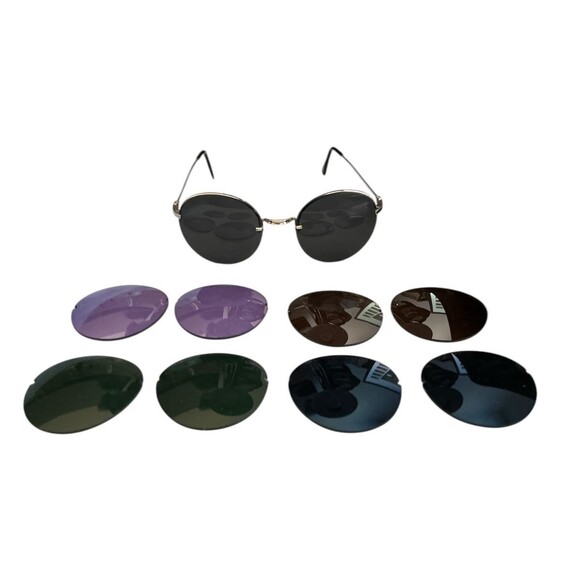 Vintage Riviera Sunglasses Flip Out 5 Colored Lenses Fashion Sports Driving main image 6